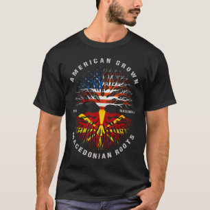 Amerikanisch angebaute mazedonische Wurzeln Mazedo T-Shirt
