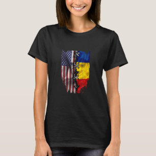 Amerikanisch angebaute rumänische Wurzeln USA Rumä T-Shirt