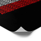 Amerikanisch-Atheistische Flagge Poster (Ecke)