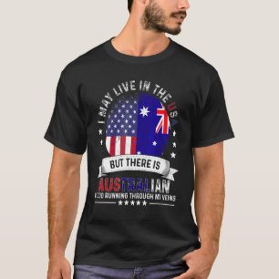 Amerikanisch Australisches Zuhause In Uns Amerikan T-Shirt