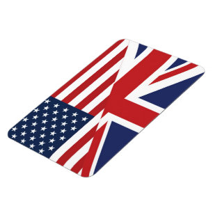 Amerikanisch - Briten kombinierte Flagge Magnet