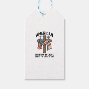 Amerikanisch durch Glauben Christlicher Vater Patr Geschenkanhänger