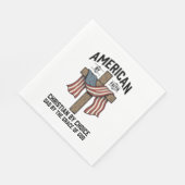 Amerikanisch durch Glauben Christlicher Vater Patr Serviette (Ecke)