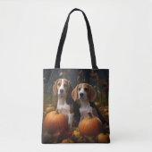 Amerikanisch-englischer Foxhound Welpen Herbst Fre Tasche (Vorderseite)