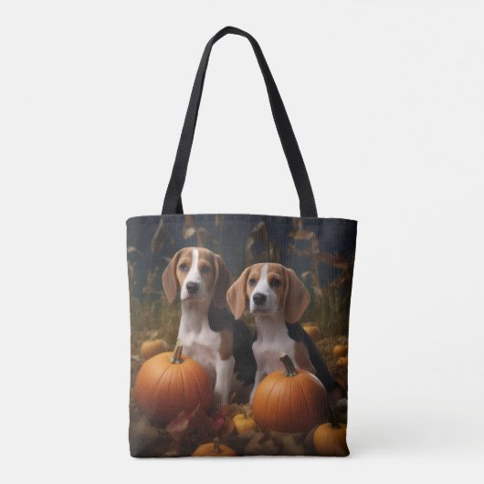 Amerikanisch-englischer Foxhound Welpen Herbst Fre Tasche (Rückseite)
