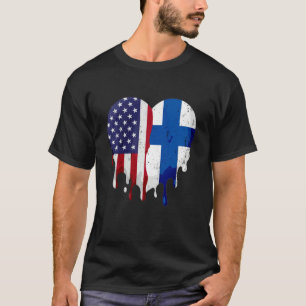 Amerikanisch-finnischer Kulturerbemonat Finnland-F T-Shirt