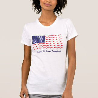 Amerikanisch-Flaggenstaat-Pistolen- T-Shirt