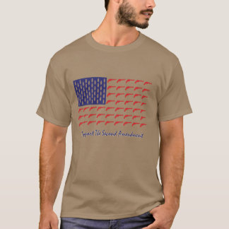 Amerikanisch-Flaggenstaat-Pistolen- T-Shirt