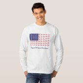 Amerikanisch-Flaggenstaat-Pistolen- T-Shirt (Vorne ganz)