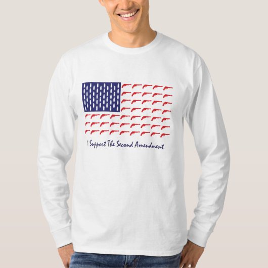 Amerikanisch-Flaggenstaat-Pistolen- T-Shirt (Vorderseite)