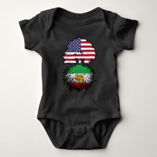 Amerikanisch gewachsene iranische Wurzeln Löwe und Baby Strampler