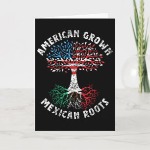 Amerikanisch gewachsene mexikanische Wurzeln Mexic Karte