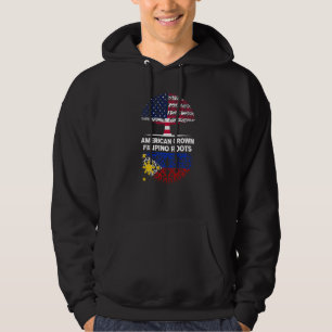 Amerikanisch gewachsene philippinische Wurzeln USA Hoodie