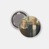 amerikanisch-gotische Kunstwerkreihe Magnet (Vorderseite/Rückseite)