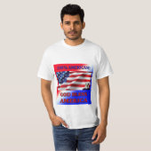 Amerikanisch-Gott 100% segnen den T - Shirt (Vorne ganz)