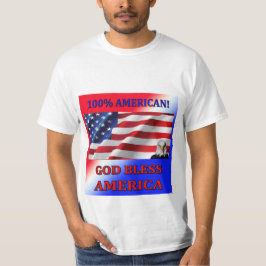 Amerikanisch-Gott 100% segnen den T - Shirt
