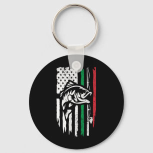 Amerikanisch Italienische Byss-Anglerflagge für Fi Schlüsselanhänger