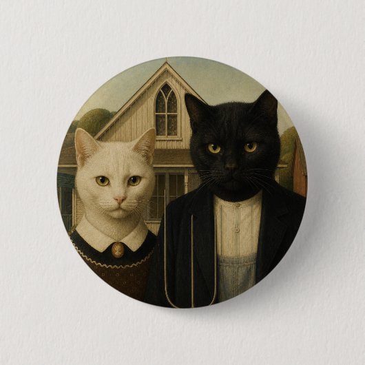 Amerikanisch Katholisch Button (Vorderseite)