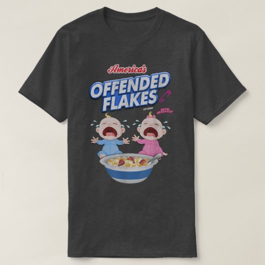 Amerikanisch Offene Flakes Funny SnowFlake T-Shirt (Design vorne)
