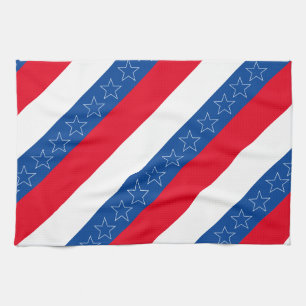 Amerikanisch patriotisch rot, weiß und blau geschirrtuch