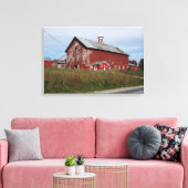 Amerikanisch Rot Leinwanddruck (Insitu (Wohnzimmer))