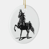 Amerikanisch Saddlebred Keramik Ornament (Rechts)