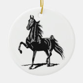 Amerikanisch Saddlebred Keramik Ornament (Vorne)