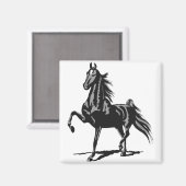 Amerikanisch Saddlebred Magnet (Vorderseite/Rückseite)