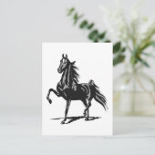 Amerikanisch Saddlebred Postkarte (Stehend Vorderseite)
