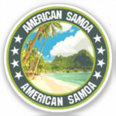 Amerikanisch-Samoa Aufkleber (Vorderseite)