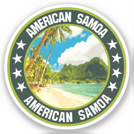 Amerikanisch-Samoa Aufkleber (Vorderseite)