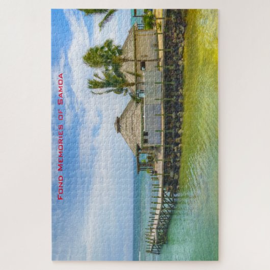 Amerikanisch Samoa Beach Szene. Jigsaw Puzzle (Vertikal)