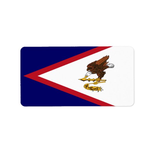 Amerikanisch-Samoa-Flagge Adressaufkleber (Vorne)
