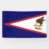 Amerikanisch-Samoa-Flagge Banner (Horizontal)