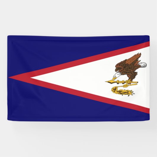 Amerikanisch-Samoa-Flagge Banner (Horizontal)