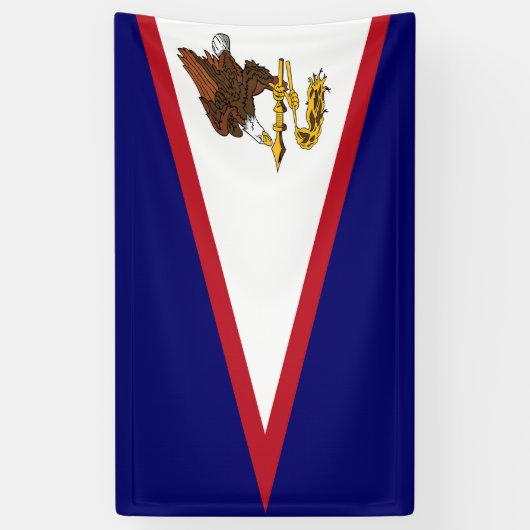 Amerikanisch-Samoa-Flagge Banner (Vertikal)