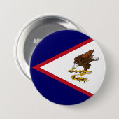 Amerikanisch-Samoa-Flagge Button (Vorne & Hinten)