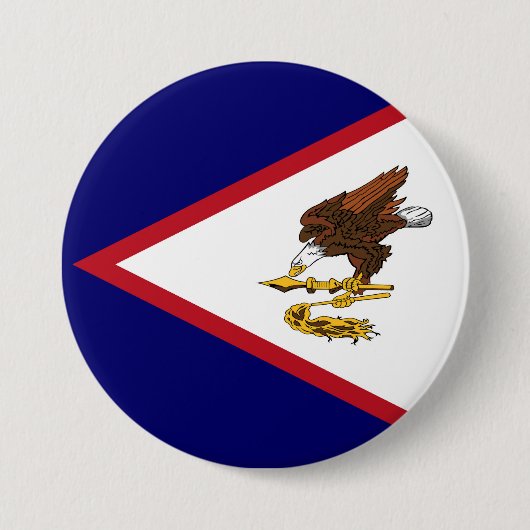 Amerikanisch-Samoa-Flagge Button (Vorderseite)