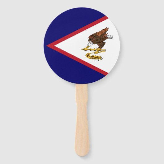 Amerikanisch-Samoa-Flagge Fächer (Rückseite)
