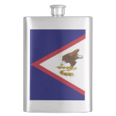 Amerikanisch-Samoa-Flagge Flachmann (Vorderseite)
