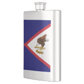 Amerikanisch-Samoa-Flagge Flachmann (Links)