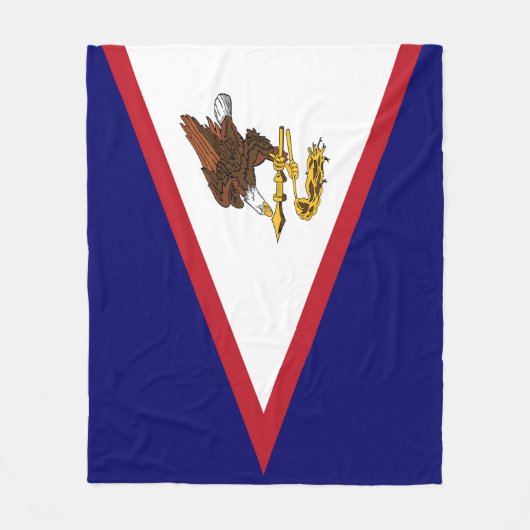 Amerikanisch-Samoa-Flagge Fleecedecke (Vorderseite)