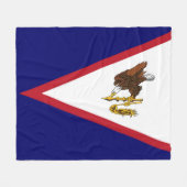 Amerikanisch-Samoa-Flagge Fleecedecke (Vorderseite (Horizontal))