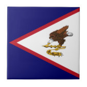 Amerikanisch-Samoa-Flagge Fliese (Vorderseite)