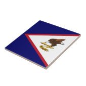 Amerikanisch-Samoa-Flagge Fliese (Seite)