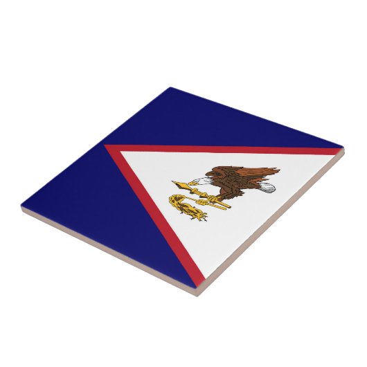 Amerikanisch-Samoa-Flagge Fliese (Seite)