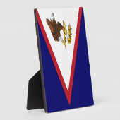 Amerikanisch-Samoa-Flagge Fotoplatte (Seite)