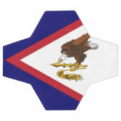 Amerikanisch-Samoa-Flagge Fußball (Flach)