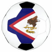 Amerikanisch-Samoa-Flagge Fußball (Vorderseite)
