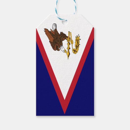 Amerikanisch-Samoa-Flagge Geschenkanhänger (Vorderseite)